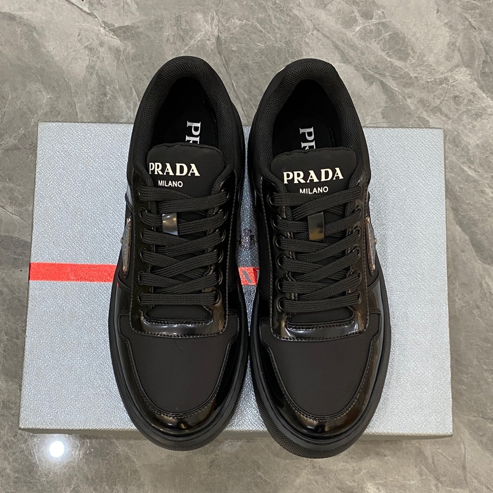 Prada Bright black sneakers for girls - Picture 1 of 3